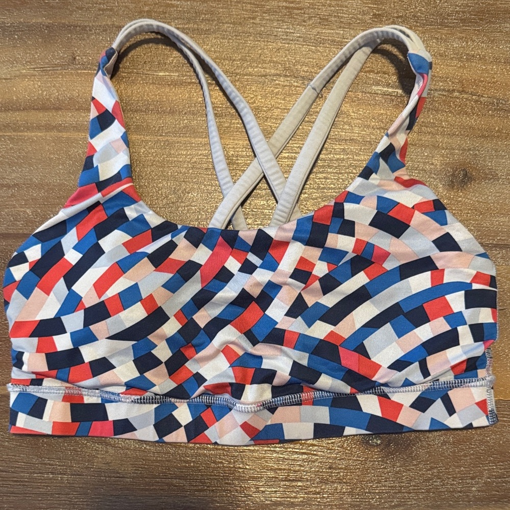 Lululemon Athletica Multicolor Geometric Bikini Top
